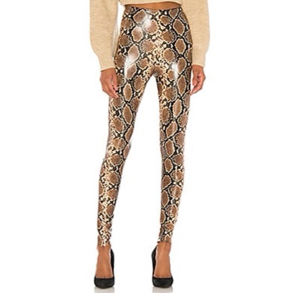 Commando Faux Leather Leggings in Snake